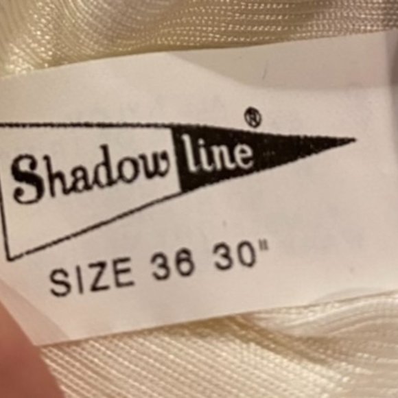 Vintage Shadowline Ivory full Slip Size 36 - Picture 5 of 5